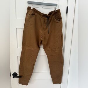 Simons Tan Joggers with Drawstring